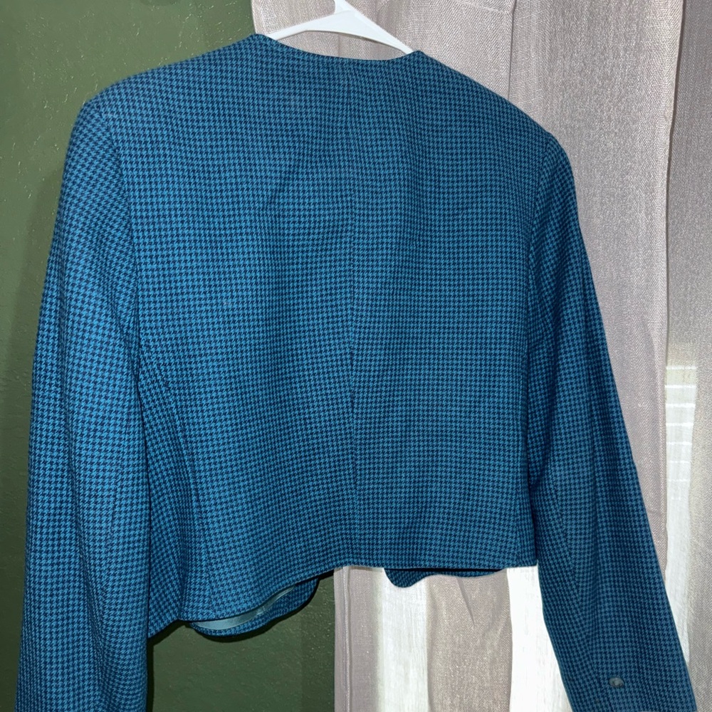 Pendleton Blue Blazer Textured Suit Jacket - image 3